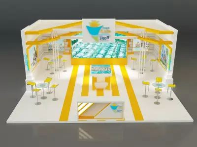  Booth Exhibition Stand a162a 3D model