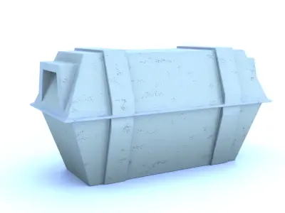 Echo Base Command Center Crate 1-18 scale Kenner Hasbro Free 3D print model