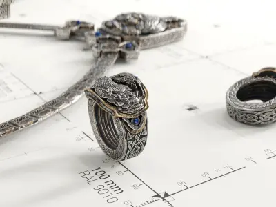 Jewelry - Ring - Amulet - Circlet - 3D AssetKit PBR Low-poly 3D model