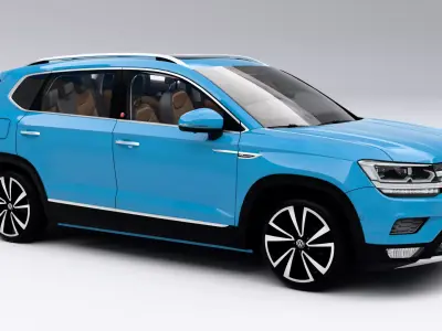 Volkswagen Tharu 280 TSI 2021 Low-poly 3D model