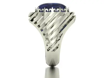 Men Silver Ring 3D print model purchase