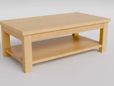 Coffee Table 08 Low-poly 3D model