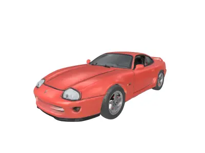 Adventurers LowPoly Car Low-poly 3D model