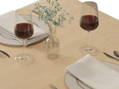 Tableware set r1 3D model