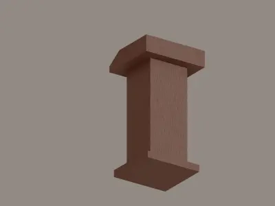 Podium Low-poly 3D model