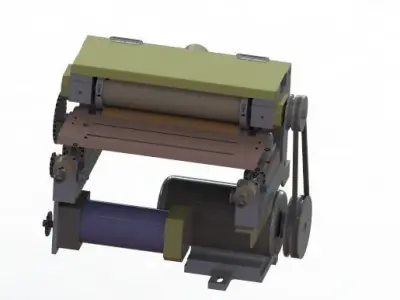 Grinding and polishing machine 3D model