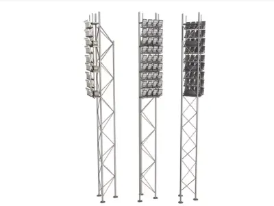 Stadium Lights 3D model