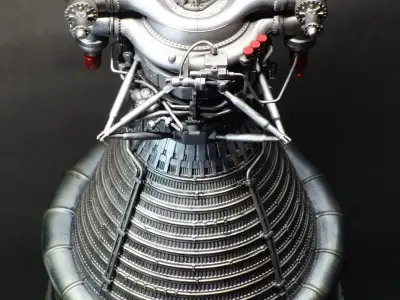 Apollo  Saturn V F-1 Rocket Engine 3Dprint model  3D print model