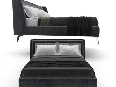 Bed Modern LUXURY Loft desing series 3D model