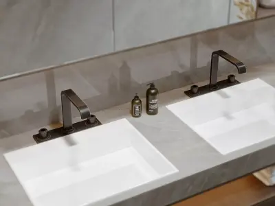 modern bathroom interior scenes 30 3D model
