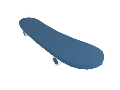 Skateboard v1 004 Low-poly 3D model