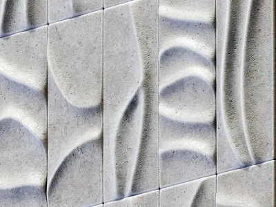 Tile line curve decor n1 3D model