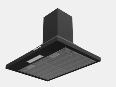 Cooker Hoods Set 3D model