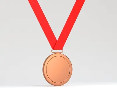 Copper Medal 3D model