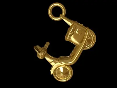 Moped pendant Free 3D print model