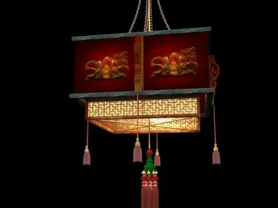 Chinese red lantertn 3D model