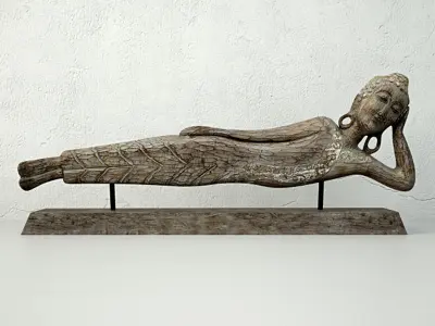 Floating Buddha Figurine 3D model