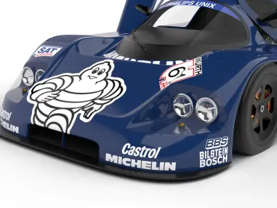 Mercedes Benz C9 1987 Sauber Michelin Racing HQ 3d model 3D model