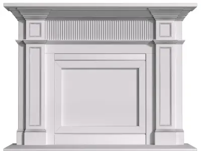 Marble Fireplace modern ArtDeco  3D model