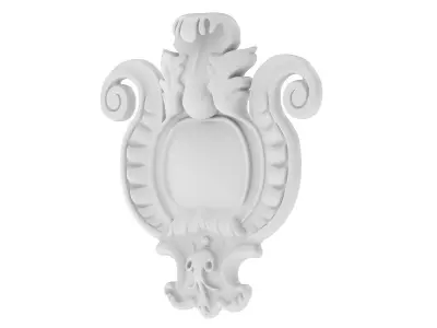 Cartouche Ornament 002  3D model