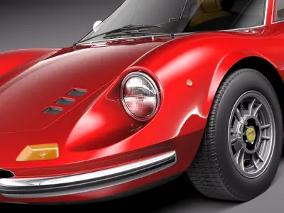 Ferrrai Dino 246 GT 1969 3D model