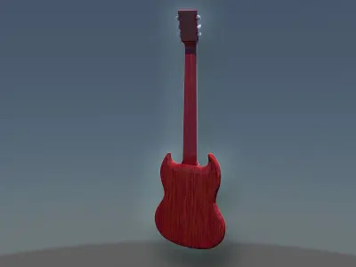 Gibson sg diavoletto   Guitar Low-poly 3D model