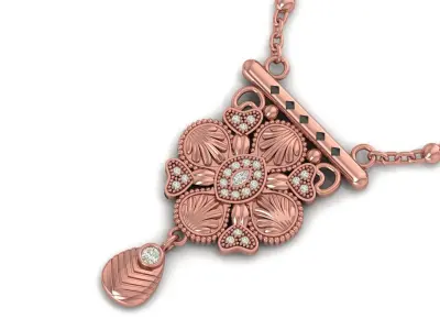 Pendant Necklace 3D print model 18
