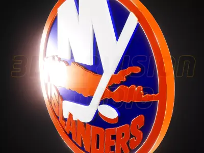 New York Islanders logo - Cinematic - 3D print 3D model