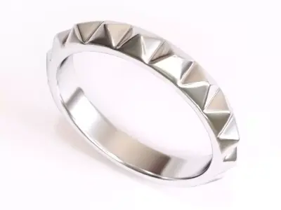 Pyramid Wedding Band 3D print model