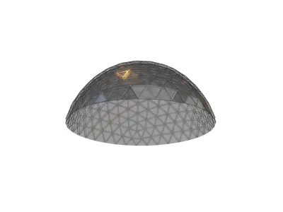 Geodesic Dome v1 003 Low-poly 3D model