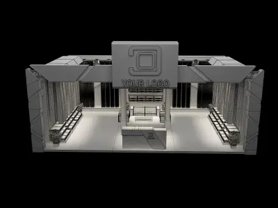  Booth Exhibition Stand a94 3D model