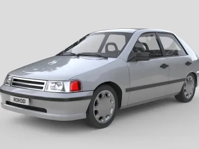 Generic Classic Hatchback 1993 3D model