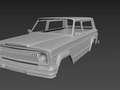 Jeep Grand Cherokee 1977 Body For Print 3D print model