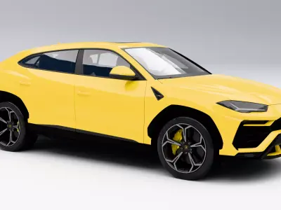 Lamborghini Urus 2019 Low-poly 3D model