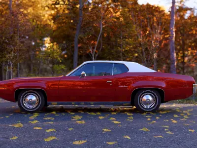 1971 Plymouth Satellite Sebring High Poly 3D model