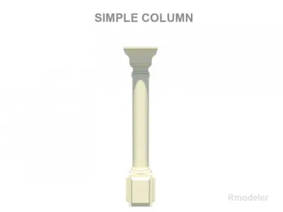 Simple column 3D model