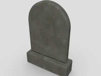CC0 - Tombstone Free low-poly 3D model