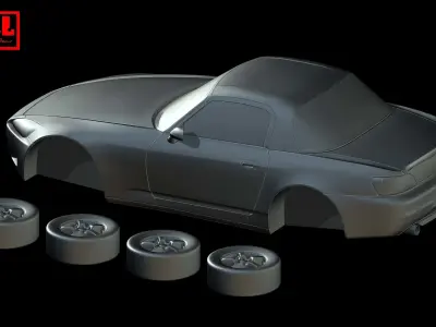 Honda S2000 AP1 1999-2003 3D print model