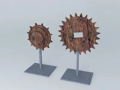 wooden ornament Free 3D model