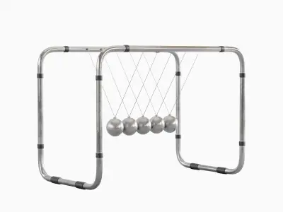 Newton Cradle 01 3D model