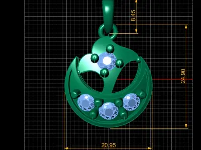 LUXURY LAMINOUS LOCKET SET 3D PRINTABLE MODEL 3D print model