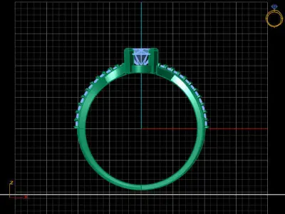 Women Ring 3DM Womens Ring 3d models 3D print model 3D print model 8