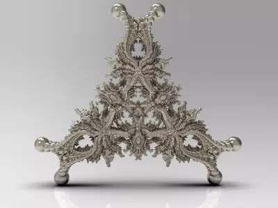 Fractal Kleinian - 3Fold Symmetry 3D print model