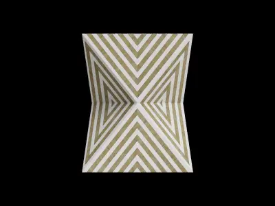 Wood Texture Rectangle Bohemian Side Table Low-poly 3D model