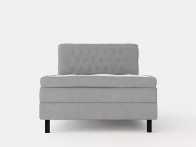 Lucky Complete Bed Package 140x200 Polyeter Diamond Bed Wave Low-poly 3D model