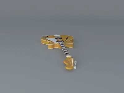 1969 Fender Coronado II guitar Free 3D model