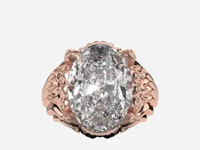 Vintage RIng 3D print model