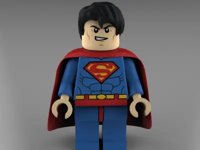 Superman Lego 3D model