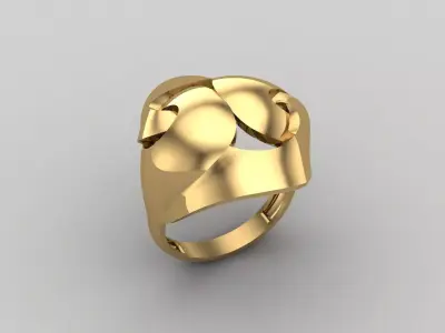 Women Ring Plain Ring Ready STL 3DM Models Womens Rings 3D print model 64