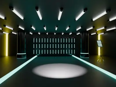 Minimal Tuning Garage Free low-poly 3D model